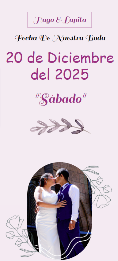 Invitación de Boda Clásica